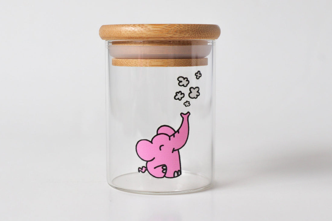Ellie-Puff Stash Jar