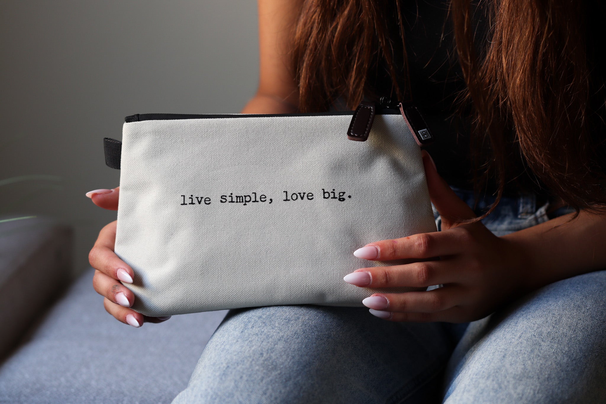 Live Simple, Love Big – Stash Bag