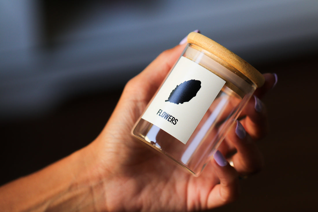Flowers Stash Jar