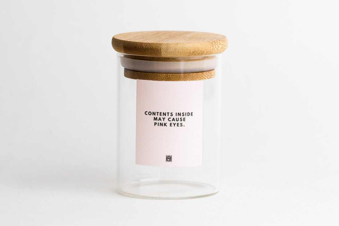 Pink Eyes Stash Jar