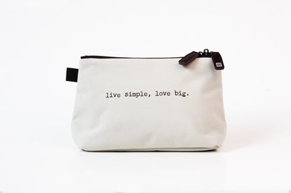 Live Simple, Love Big – Stash Bag